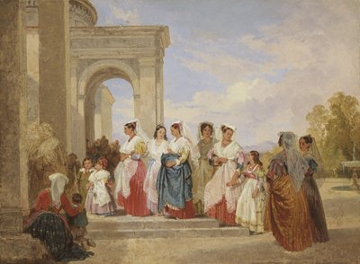 The Procession to the Christening by Henry Penry Williams