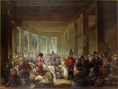 The Old Fish Market, Sandhill, Newcastle upon Tyne by Henry Perlee Parker