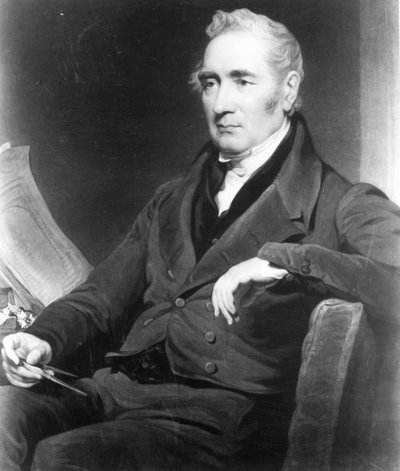 George Stephenson, Engraved by Charles Turner, 1838 by Henry Perronet Briggs