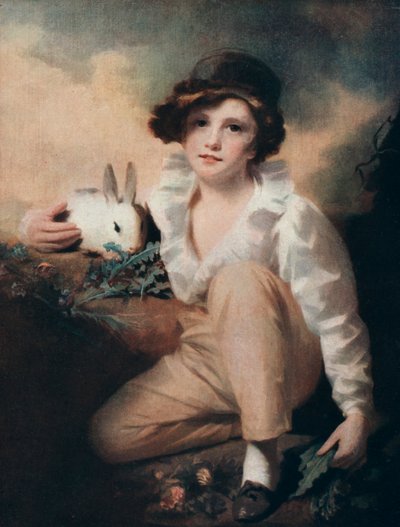 Boy with Rabbit by Henry Raeburn