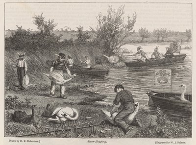 Swan-Hopping by Henry Robert Robertson