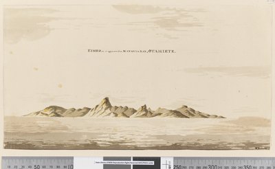Eimeo as it Appears from Matavai Bay, Otahiete, 1768-75 by Henry Roberts