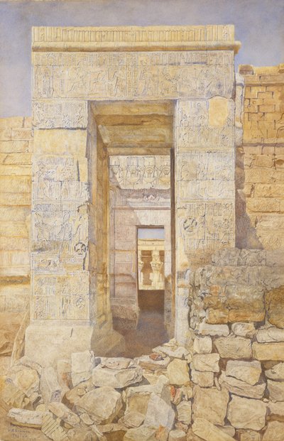 East Entrance, Room of Tiberius, Temple of Isis, Philae by Henry Roderick Newman