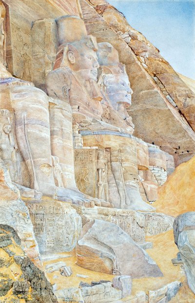 The Great Temple of Abu Simbel by Henry Roderick Newman