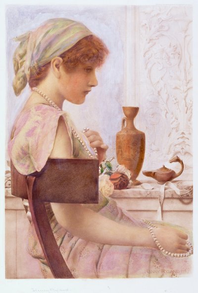 Girl with Pearls by Henry Ryland