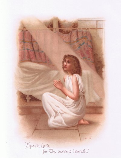 Speak, Lord for thy servant heareth by Henry Ryland