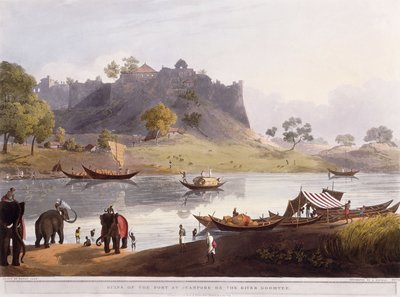 Ruins of the Port at Juanpore on the River Goomtee by Henry Salt