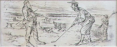 The Hesitant Golfer, illustration from 