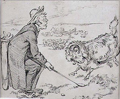 The Surprised Golfer, Illustration from 