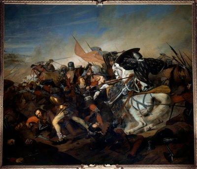 View of the Battle of Kassel on August 23, 1328 by Henry Scheffer
