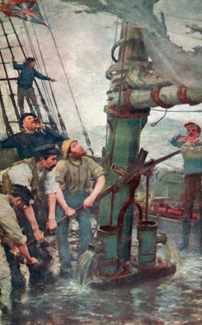 All Hands to the Pumps by Henry Scott Tuke