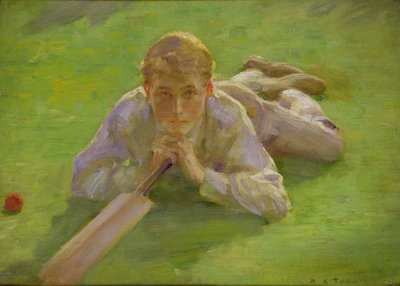 Henry Allen in Cricketing Whites by Henry Scott Tuke