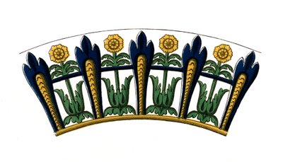 (detail) from an enamelled dish, early 17th century by Henry Shaw