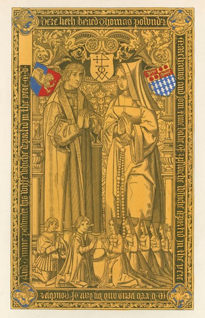 From a Brass, in the Church of St Mary Key Ipswich by Henry Shaw