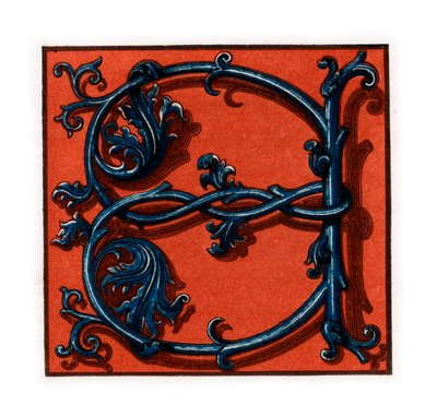 Initial Letter A, Late 15th-Early 16th Century, 1843 by Henry Shaw