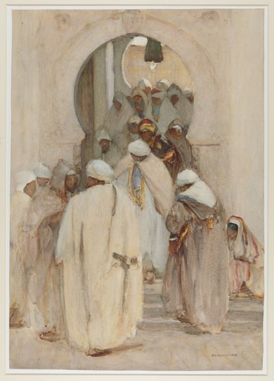 A Café Archway in Bistera, c.1896-1908 by Henry Silkstone Hopwood