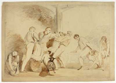 Shearing the Sheep by Henry Singleton