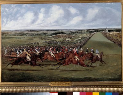 At the Turn, Gladiator Winner of the English Derby by Henry Sr Alken