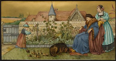 Sans Everything, plaque depicting an illustration from Shakespeare
