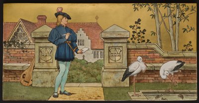 The Lover, plaque depicting an illustration from Shakespeare