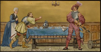 The Soldier, plaque depicting an illustration from Shakespeare