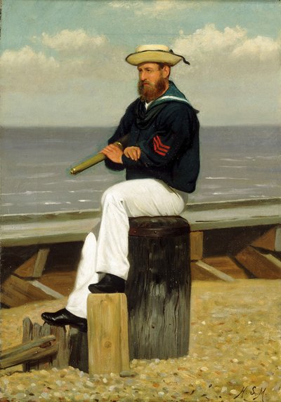Sailor on Look Out, c.1855 by Henry Stacy Marks