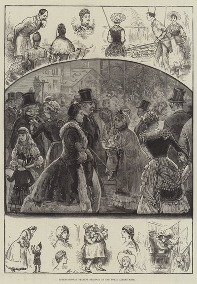 International Peasant Festival at the Royal Albert Hall by Henry Stephen Ludlow