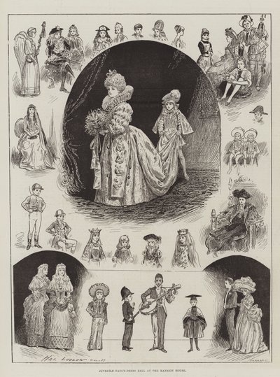 Juvenile Fancy-Dress Ball at the Mansion House by Henry Stephen Ludlow