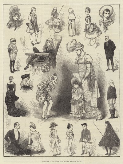 Juvenile Fancy-Dress Ball at the Mansion House by Henry Stephen Ludlow