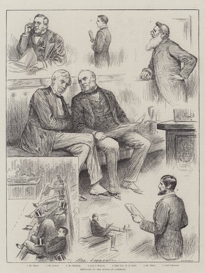 Sketches in the House of Commons by Henry Stephen Ludlow