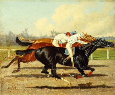 Galilee, Dobbins and Domino Running in the Futurity Stakes, Belmont Park by Henry Stull