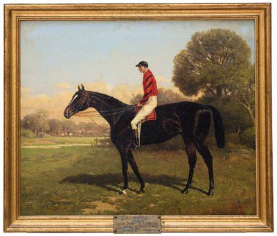 Iroquois with Fred Archer, Winner of the Epsom Derby, St. Leger and Prince of Wales Stakes in 1881 by Henry Stull
