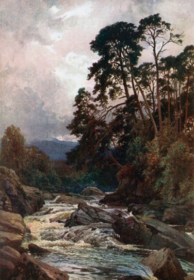 On the Dochart, Killin, Perthshire by Henry Sutton Palmer
