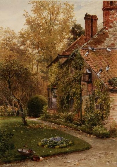 Round My House: A Side of the Cottage, Elm Grove, Ripley, Surrey by Henry Sutton Palmer