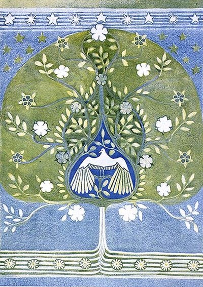 Design for an Appliqued and Embroidered Portiere Vol XIV from 