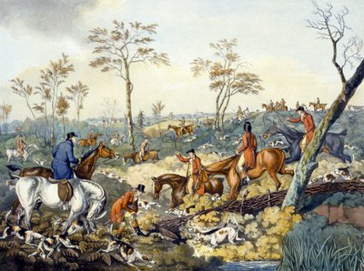 Drawing a Cover by Henry Thomas (after) Alken