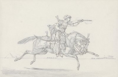 A Charging Mameluke firing a pistol by Henry Thomas Alken