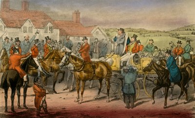 Mr. Jorrocks Declares His Inability to Subscribe to the Surrey Stag-Hounds, 1838 by Henry Thomas Alken