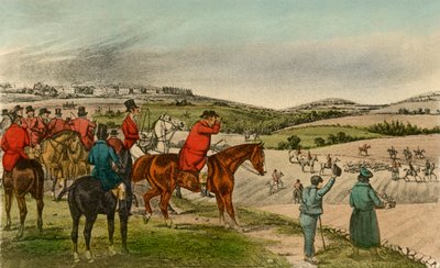 Mr. Jorrocks telegraphs the Fox by Henry Thomas Alken
