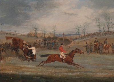 Scenes from a Steeplechase: Near the Finish by Henry Thomas Alken