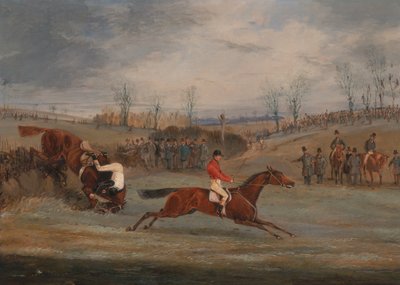 Scenes from a steeplechase: Near the Finish by Henry Thomas Alken
