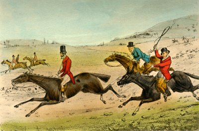 Swell and the Surrey. The Hounds in Full Cry by Henry Thomas Alken