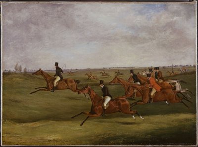 The Grand Leicestershire Steeplechase: Going the Pace by Henry Thomas Alken
