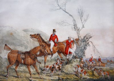 Treeing the Fox, c.1830 by Henry Thomas Alken