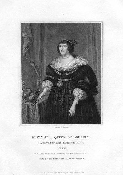 Elizabeth, Electress Palatine and Queen of Bohemia by Henry Thomas Ryall