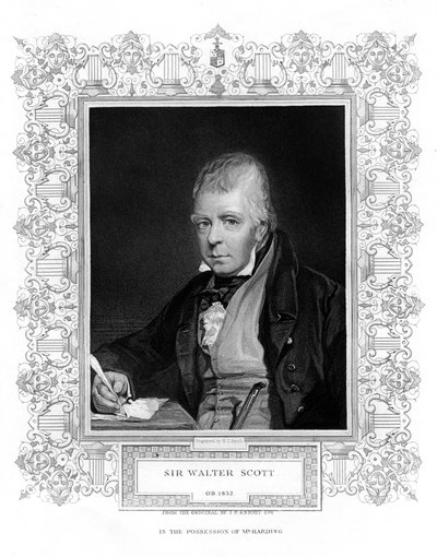 Sir Walter Scott, 1st Baronet, prolific Scottish historical novelist and poet by Henry Thomas Ryall