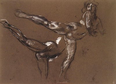 Two Studies of a Female Nude by Henry Tonks
