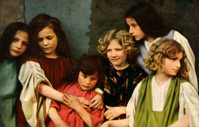 Child performers in the Oberammergau Passion Play by Henry Traut