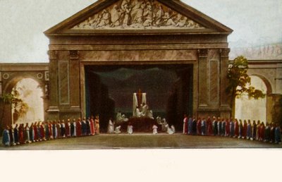 Veneration of the Cross, with choir, 1922 by Henry Traut