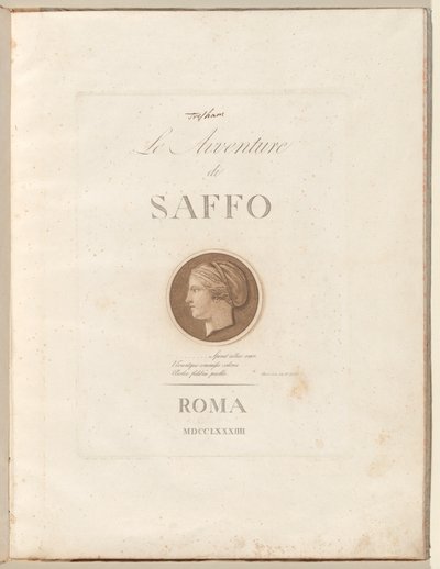 The Adventures of Sappho by Henry Tresham